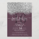 Recherche de argent pourpre invitations Simple