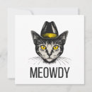 Recherche de cowboy drôle invitations Chaton