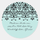 Search for aqua damask stickers Blue