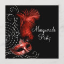 Recherche de masque rouge invitations Quinze ans