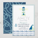 Search for lighthouse birthday invitations Sailboat