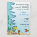 Search for aquarium fish birthday invitations Water