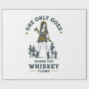 Search for vintage cowgirl wrapping paper Country