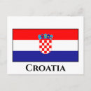 Recherche de drapeau croate cartes postales Drapeaux du monde