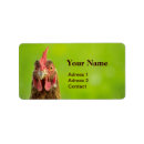 Search for funny chicken return address labels Animal