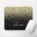 Recherche de monogrammes mariage tapis souris Noir