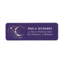 Search for moon and stars return address labels Celestial