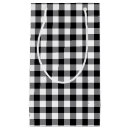 Search for black and white checkered gift bags Gingham