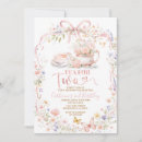 Search for tea for two invitations Floral tea party