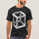 Search for optical illusions tshirts Cube