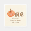 Search for fall birthday napkins Pumpkin 1st birthday