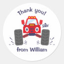 Search for monster truck thank you stickers Cute