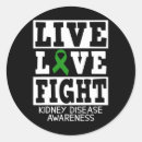 Search for green ribbon awareness stickers Fight