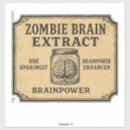 Search for zombie vinyl stickers Brains