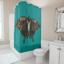 Search for teal butterfly shower curtains Flowers