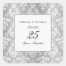 Search for 25th anniversary wedding stickers Elegant