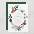 Search for christmas poinsettia save the dates Greenery