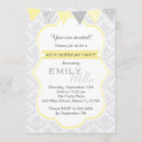 Search for yellow and grey invitations Silver