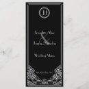 Search for black and silver wedding menus Vintage