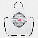 Search for funny 50th birthday aprons Typography