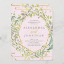 Search for blush and gold wedding invitations Trendy