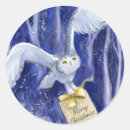 Search for owls stickers White owl