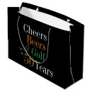 Search for adult birthday party gift bags Black and gold