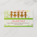 Search for children day care business cards Teacher