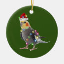 Search for cockatiel ornaments Santa
