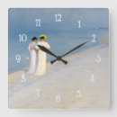 Recherche de peinture bleue horloges Mer