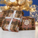 Search for old fashion christmas wrapping paper Rustic