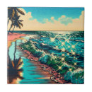 Recherche de belle plage carreaux Aquarelle