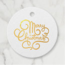 Search for fancy christmas gift tags Gold foil