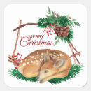 Search for deer in the woods stickers Wildlife