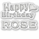 Search for silver rose stickers Birthday