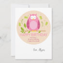 Search for owl birthday cards Bird