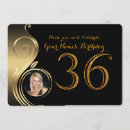 Search for 36th birthday invitations Black