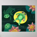 Search for frog illustration posters Pond