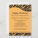 Search for tiger print invitations Black