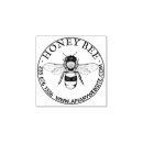 Search for honey bee rubber stamps Round