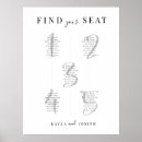 Recherche de mariage plans tables Noir et blanc