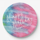 Search for tie dye plates Rainbow