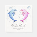 Search for gender reveal napkins Watercolor