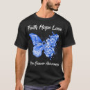 Search for colon cancer tshirts Butterfly