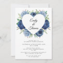 Search for rose heart invitations Blue