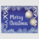 Search for christmas ornament tissue paper Blue