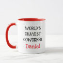 Search for worlds okayest coworker mugs Minimalist
