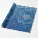 Search for denim wrapping paper Western