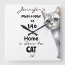 Recherche de humour de chat horloges Mignon