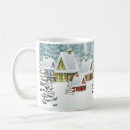 Search for winter village scene mugs Forest
